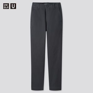 Uniqlo - Cotton Satin Wide Tapered Pants